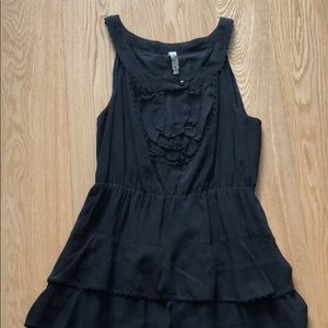 Anthropologie Tiered Black Dress